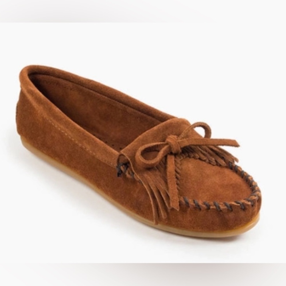 Minnetonka Kilty Hardsole Moccasins